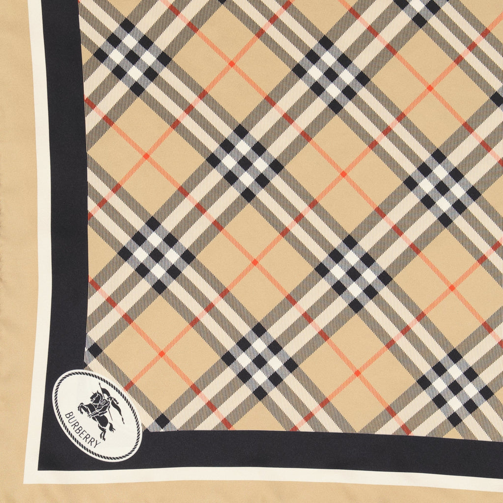 Burberry scarf, silk accessory, check print scarf, vintage design scarf, designer scarves