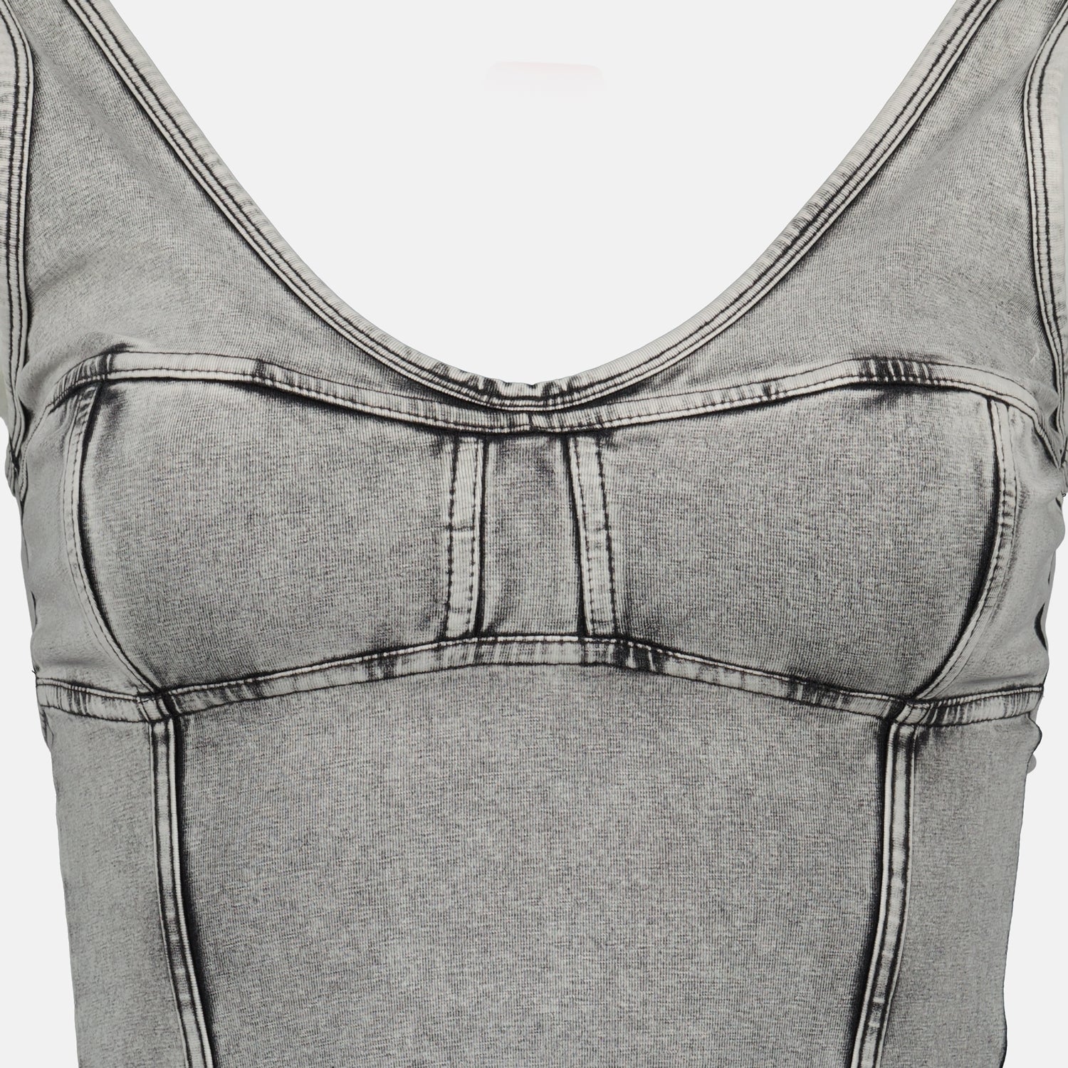 denim effect dress, Diesel dress, midi dress, Spring-Summer 2025, casual dress