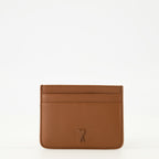 Immagine del porta-cartas ami de coeur Marron di Ami PARIS per unisex - Stagione Primavera-Estate 2026 - Vista Fronte