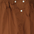 Image of Brown Mini Skirt by Prada for Women - Season Autumn-Winter 2025 - Detail View 1