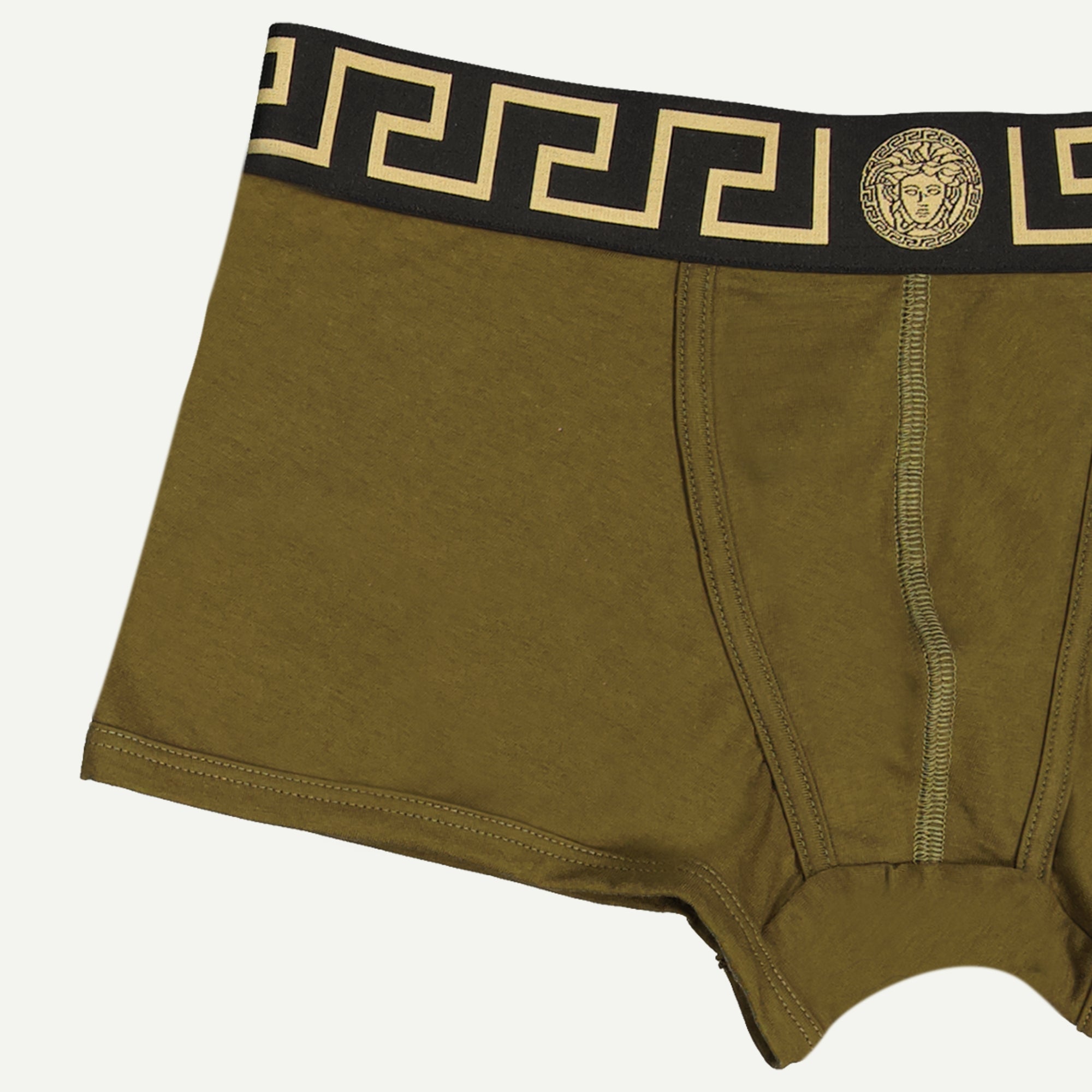 Versace Boxer, Medusa, khaki boxer, cotton elastane blend, Fall-Winter 2024