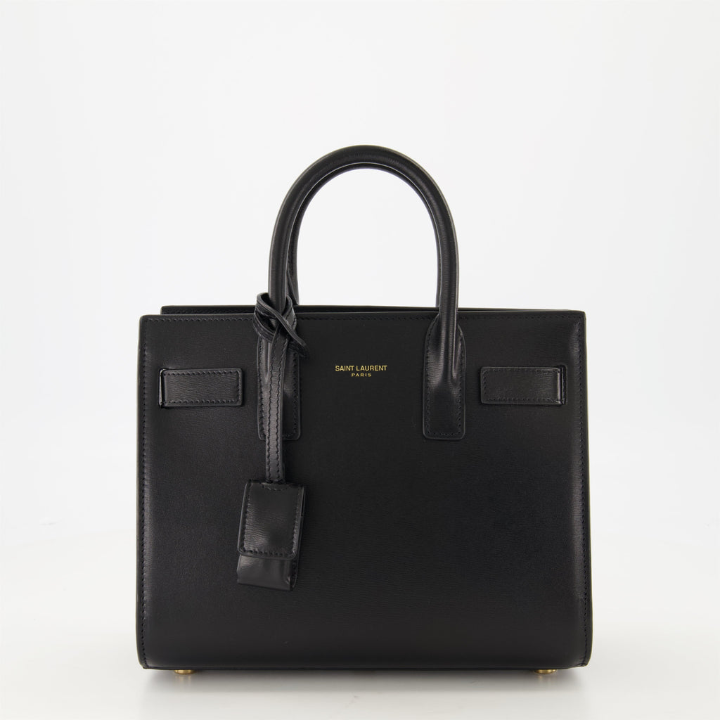black leather bag, Saint Laurent bag, designer handbags, autumn winter collection, adjustable shoulder bag