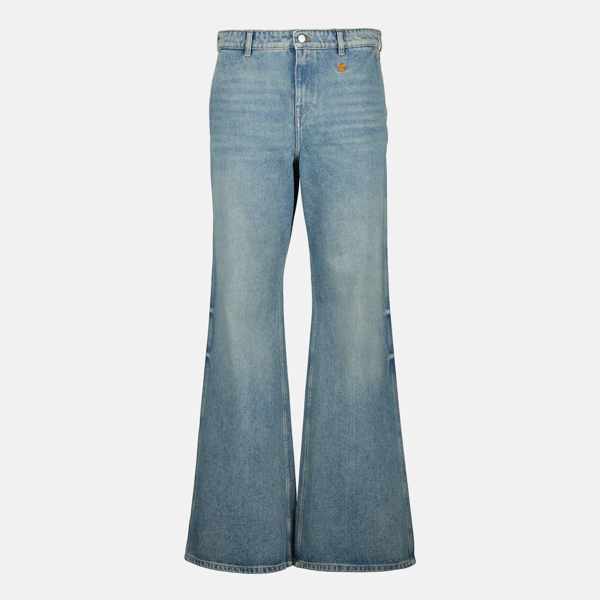 Image of Hammer Baggy Denim Pants by Courrèges for Men - Season Spring-Summer 2026 - Front View