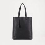 leather tote bag, grained leather, functional accessory, designer bag, stylish tote