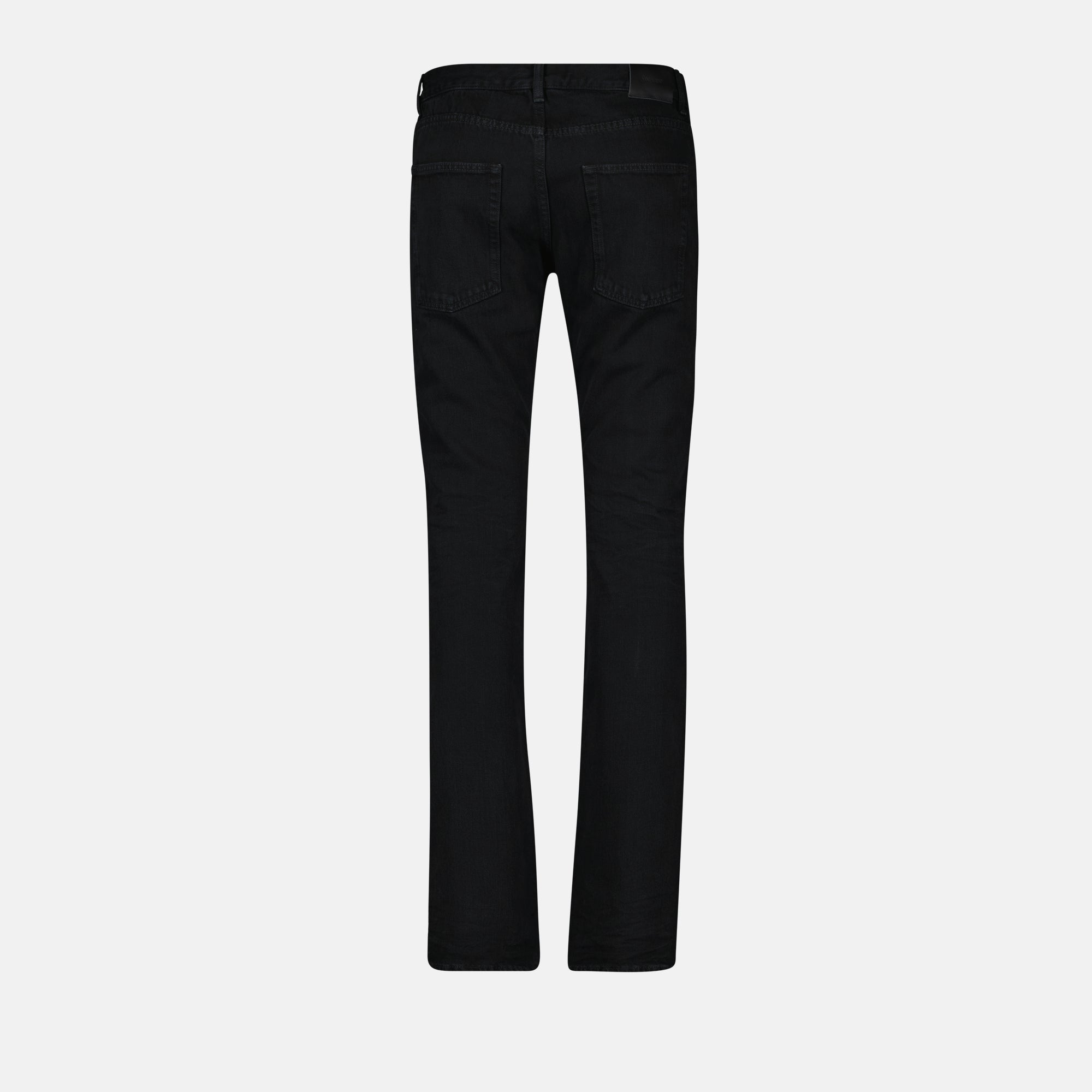 Image of Black Slim Denim Jeans by Saint Laurent for Men - Season Autumn-Winter 2024 - Detail View 2