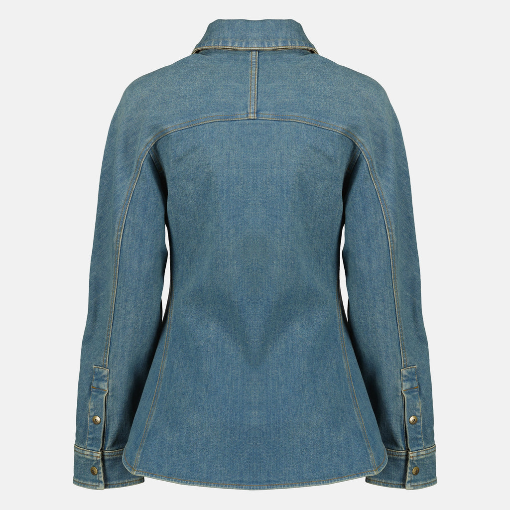Camicia in Denim Blu