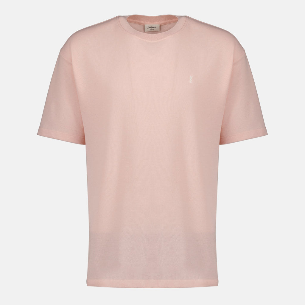 Bild des YSL Rose T-Shirts von Saint Laurent für Herren - Saison Frühling-Sommer 2026 - Frontansicht