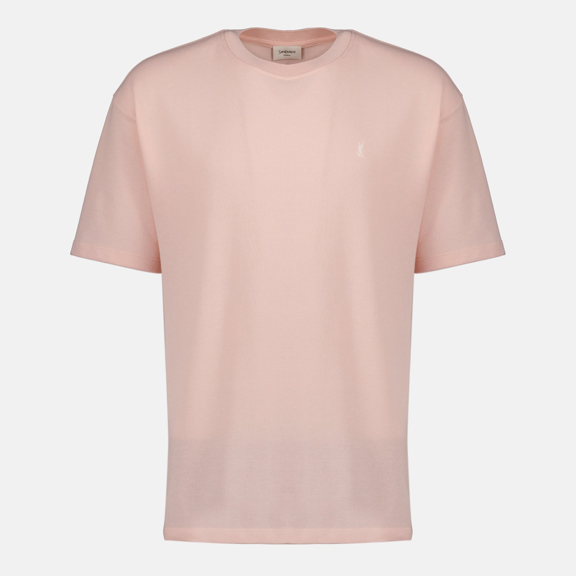 Image of T-shirt YSL Rose by Saint Laurent for Men - Season Spring-Summer 2026 - Front View