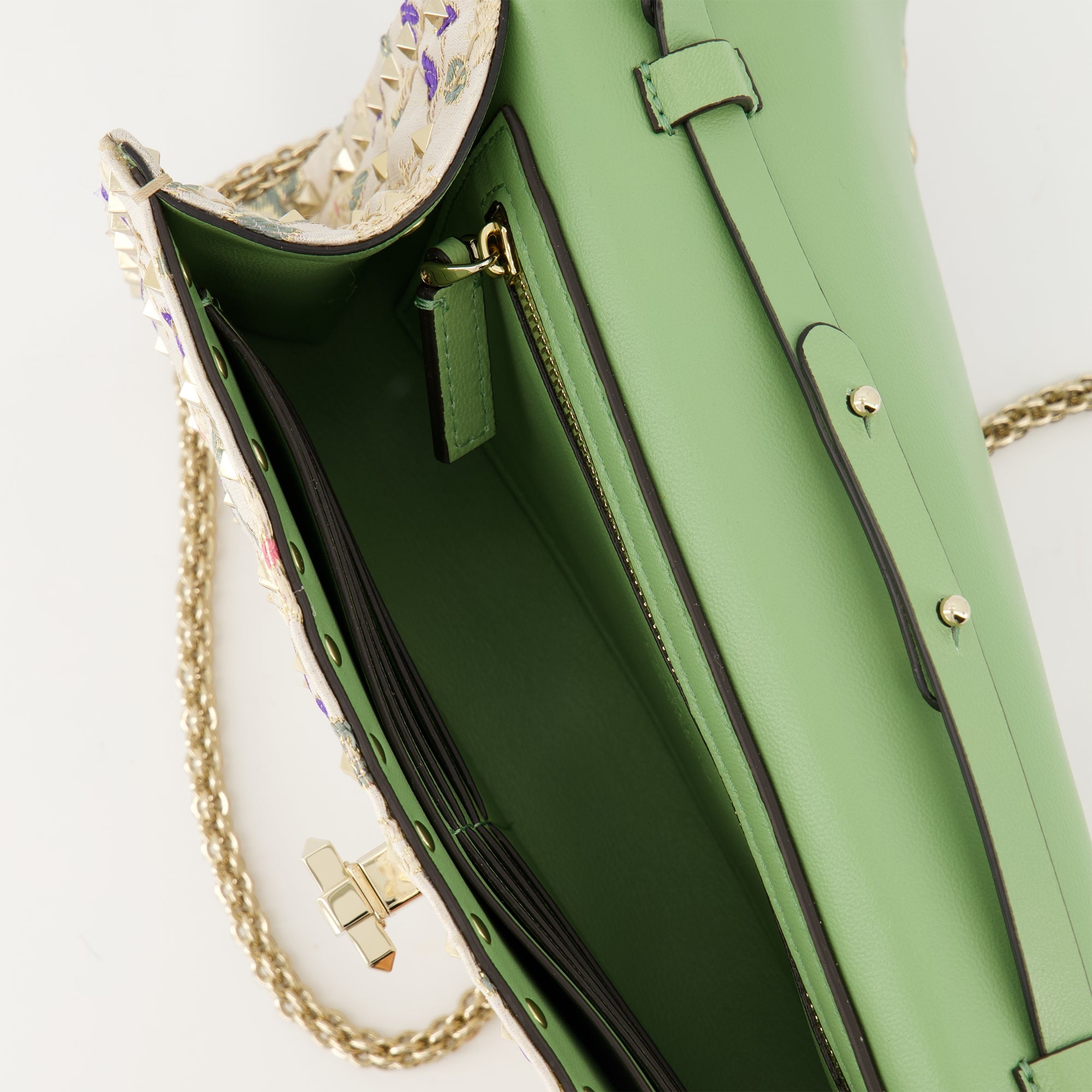 Valentino pouch, Jacquard accessory, Rockstud Spike, Luxury bag, Chic clutch