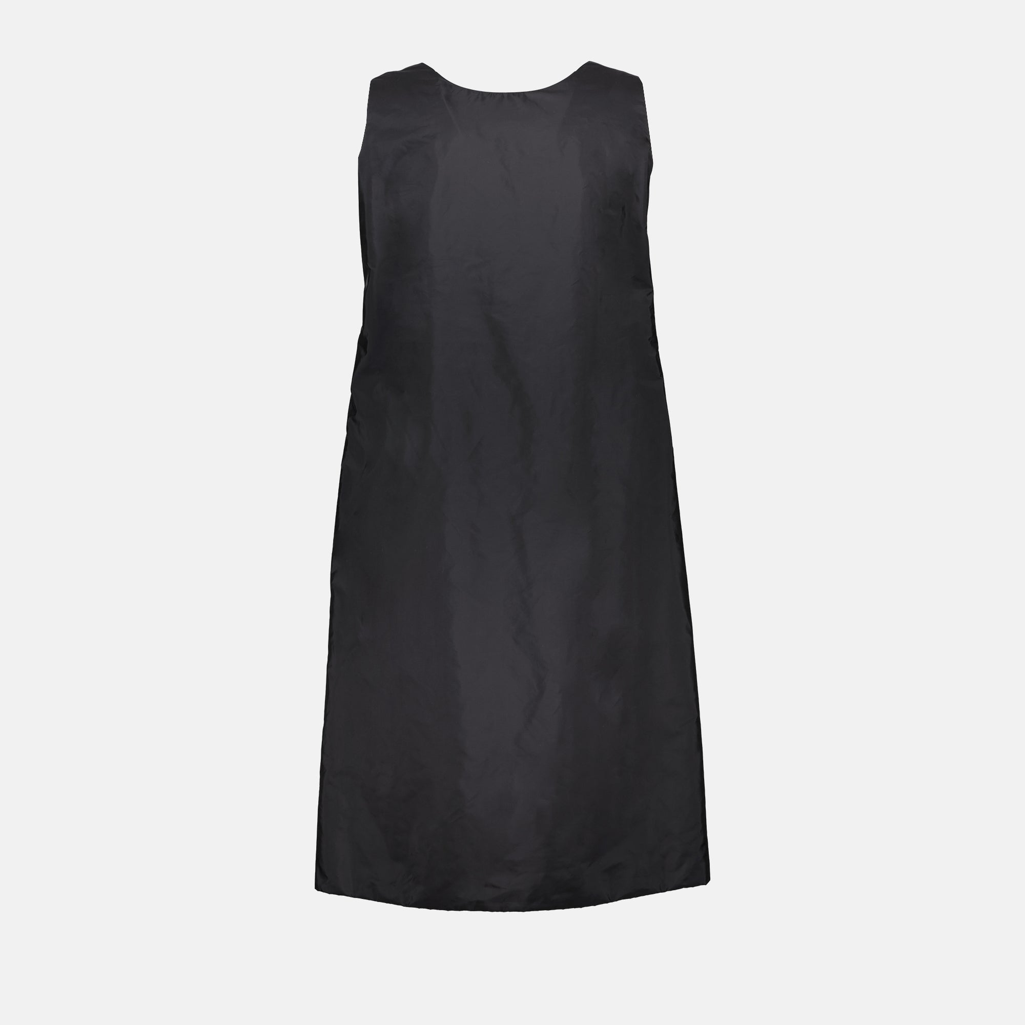 Prada dress, black Re-Nylon, sleeveless dress, luxury fashion, eco-friendly fashion