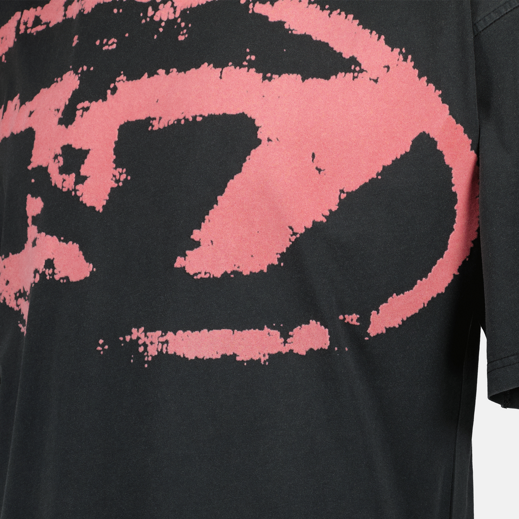 T-box R21, Diesel T-shirt, oversized grey top, casual wear, men's designer T-shirt