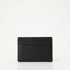 Bilde av kortholder i strukturet lær, kvadratisk fra Versace for menn - Sesong Vår-Sommer 2025 - Bakvisning