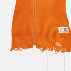 Image of Ribbed Design Zip Vest by Mm6 for Women - Season Spring-Summer 2025 - Product detail view 2