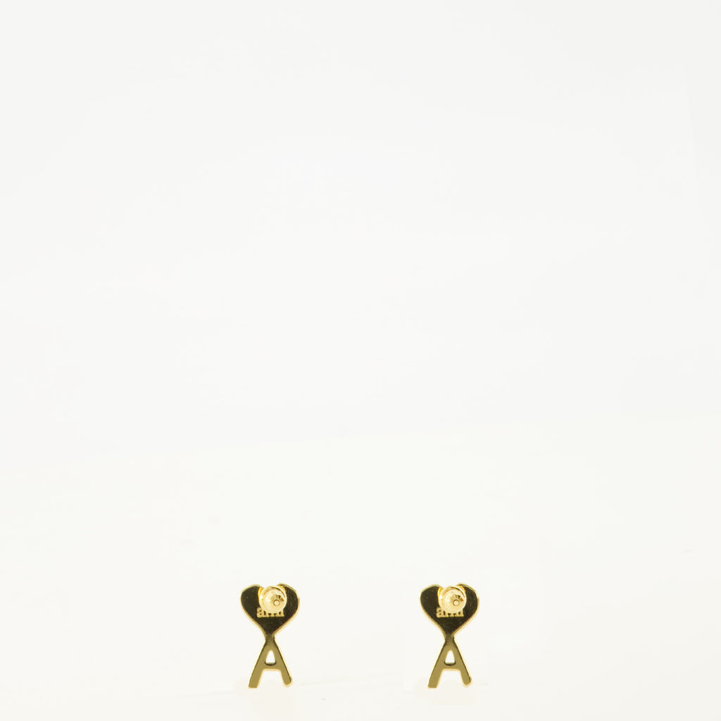 Pendientes Ami de Coeur de esmalte blanco