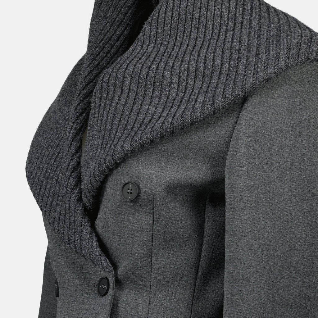 Image of G-olden Grey Short Jacket by Diesel for Women - Season Spring-Summer 2026 - Detail View 2