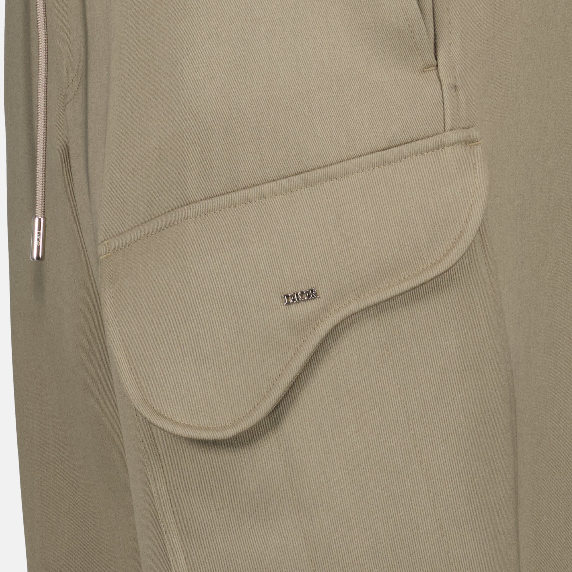 Image of Dior Beige Cargo Pants by Dior for Men - Season Spring-Summer 2026 - Detail View 1
