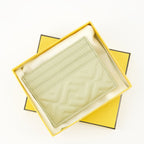 Baguette card holder, Fendi accessories, nappa leather wallet, luxury cardholder, elegant wallet