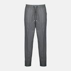 Image of Moncler Grey Sweatpants by Moncler for Men - Season Autumn-Winter 2025 - Front View