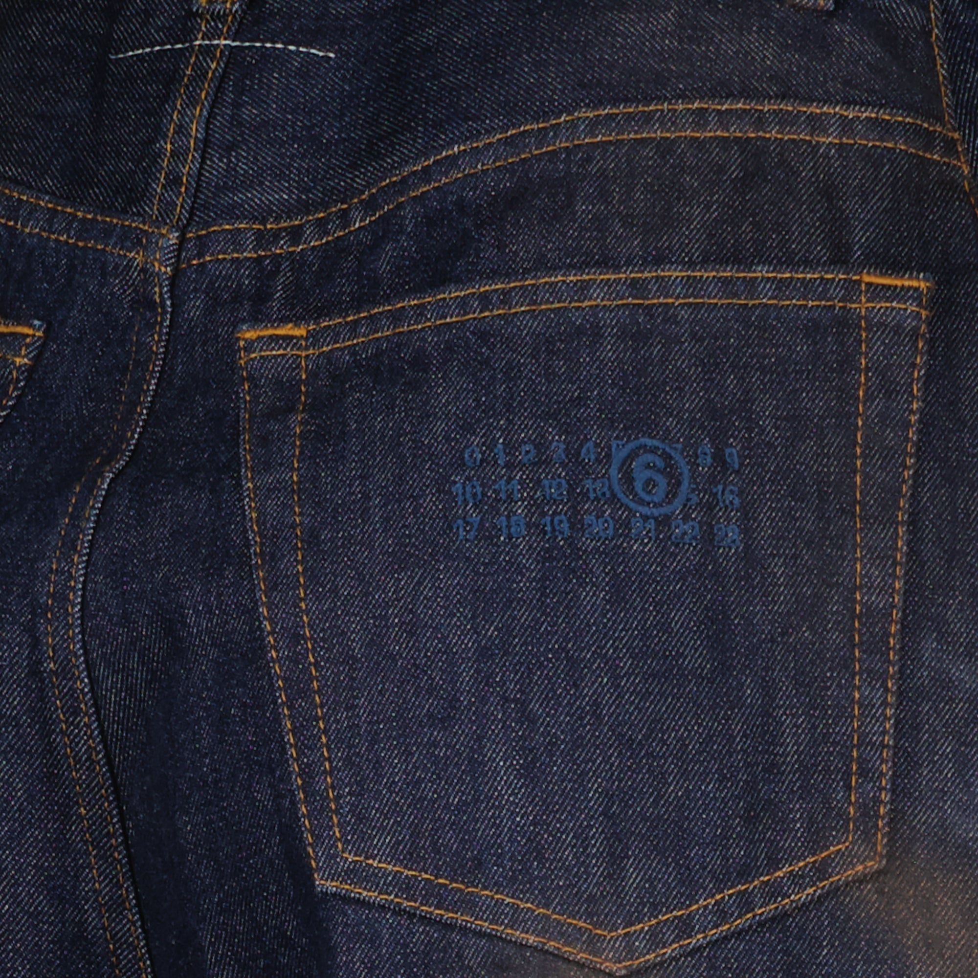 Pantaloni in Denim a Gamba Larga