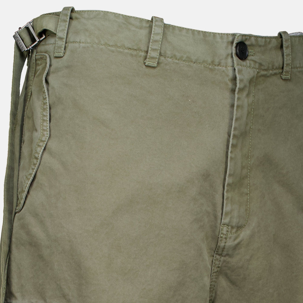 Cargo-Hose aus Drill in Khaki