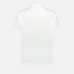 Imagen del polo logo blanco de Moncler para hombres - Temporada Primavera-Verano 2025 - Vista detallada del producto 1
