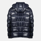 Image of Maya Blue Down Jacket by Moncler for Men - Season Autumn-Winter 2025 - Back View