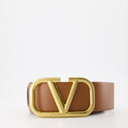 Image of VLogo Leather Belt by Valentino Garavani for Women - Season Spring-Summer 2025 - Product detail view 2