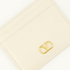 Image of VLogo White Card Holder by Valentino Garavani for Women - Season Autumn-Winter 2025 - Detail View 1