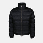 Dior Oblique Puffer Jacket, luxury winter jacket, black quilted jacket, high collar puffer, Autumn-Winter 2024 fashion