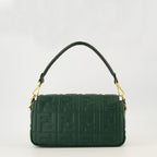 Image of Dark Green Baguette Bag by Fendi for Women - Season Autumn-Winter 2025 - Back View