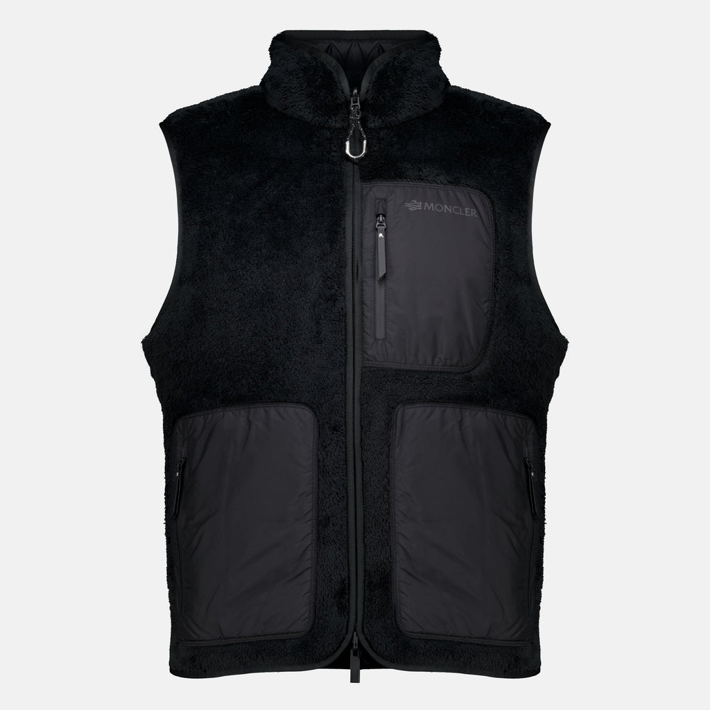 Gilet imbottito reversibile in teddy