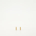 Greca earrings, gold hoop earrings, hypoallergenic jewelry, engraved logo earrings, classic clasp earrings