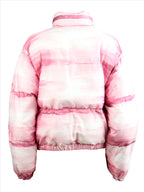 Moschino, Paint Print Jacket, Women’s Outerwear, Luxury Puffer Jacket, Designer Fashion