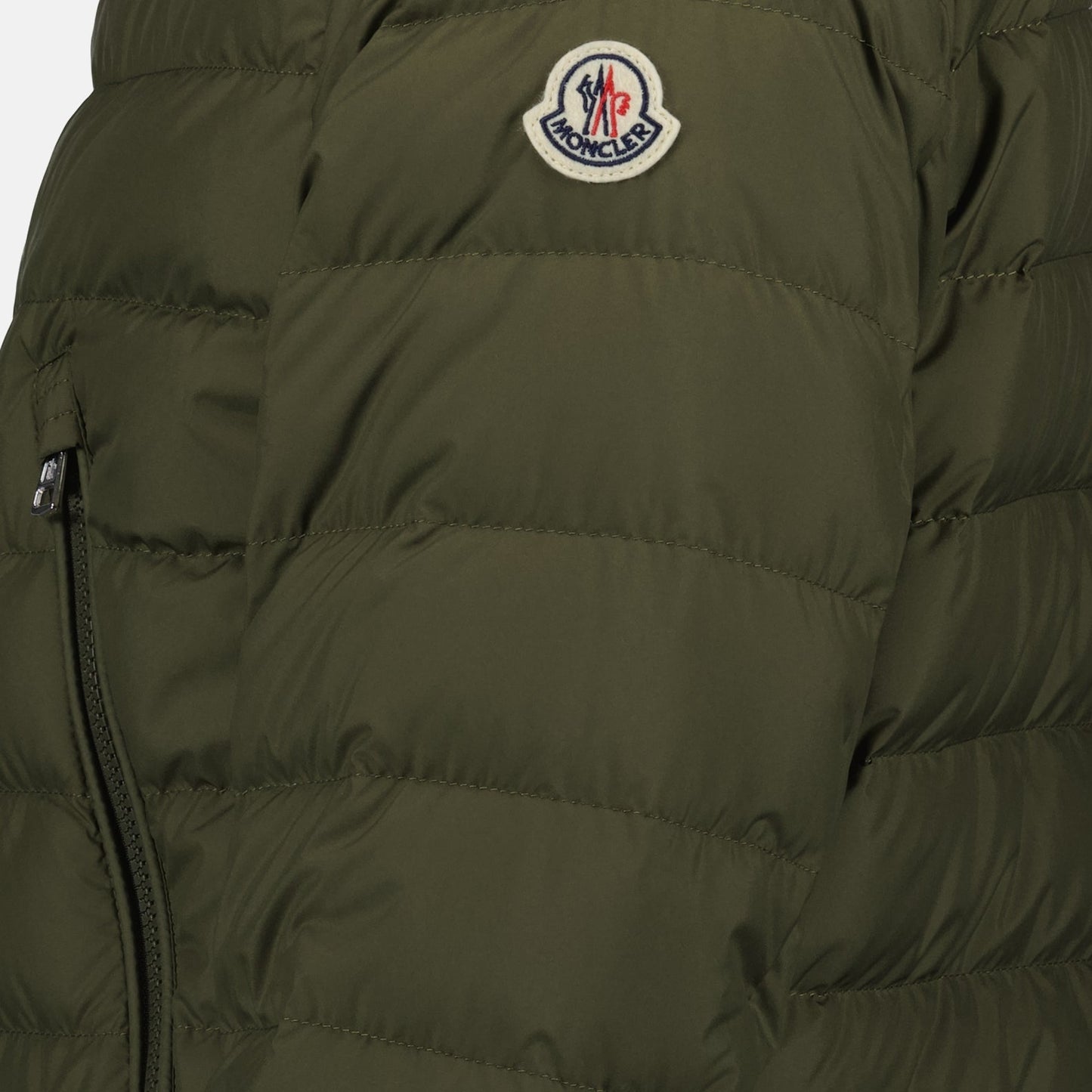 Moncler, down jacket, men's fashion, luxury outerwear, green jacket