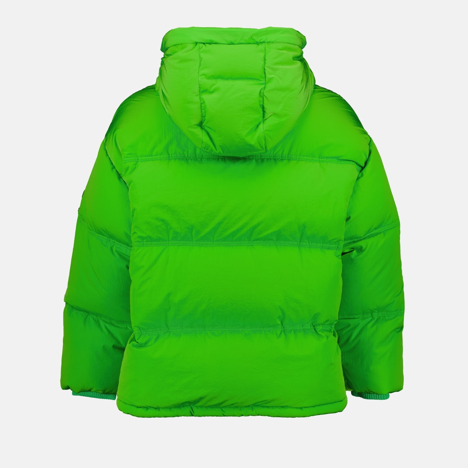 Green Down Jacket, Ami de Coeur, Luxury Fashion, Quilted Jacket, High-End Ready-to-Wear