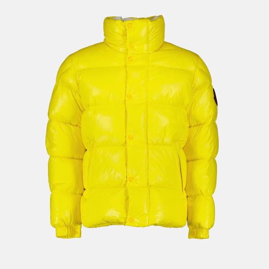 Dervox Puffer Jacket, Men's Yellow Jacket, Designer Outerwear, Quilted Jackets, Luxury Men's Fashion