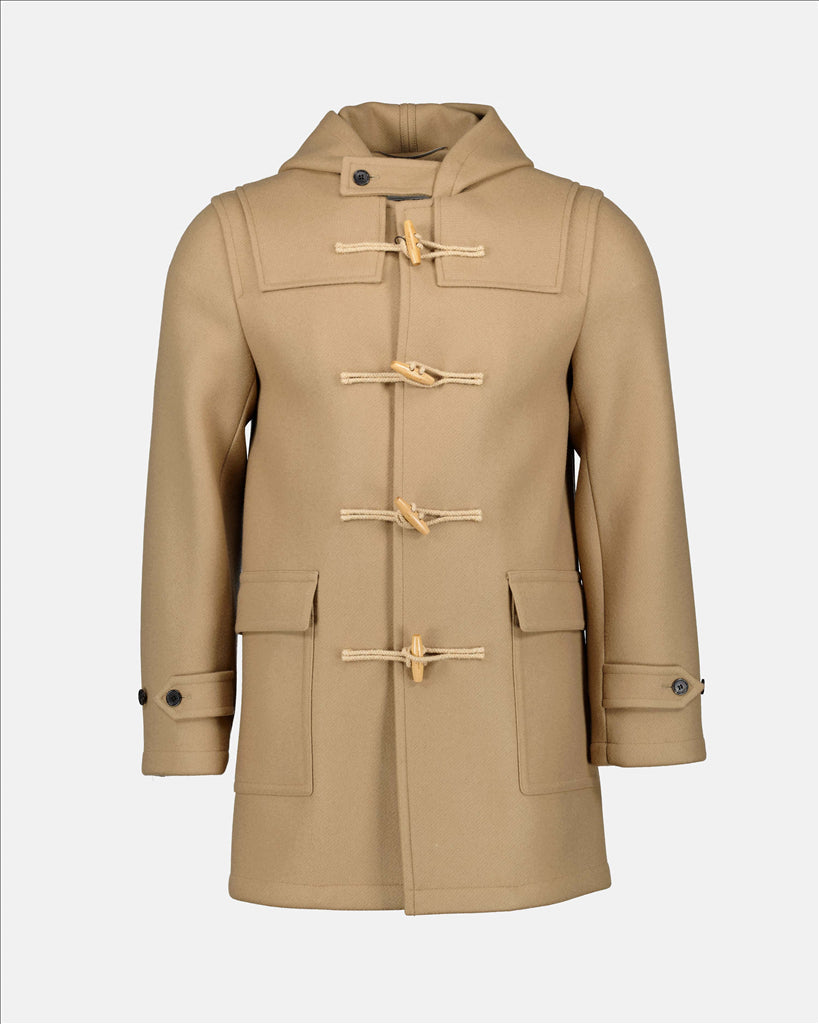 Duffle Coat, Wool, Beige, Saint Laurent, Men's Coat