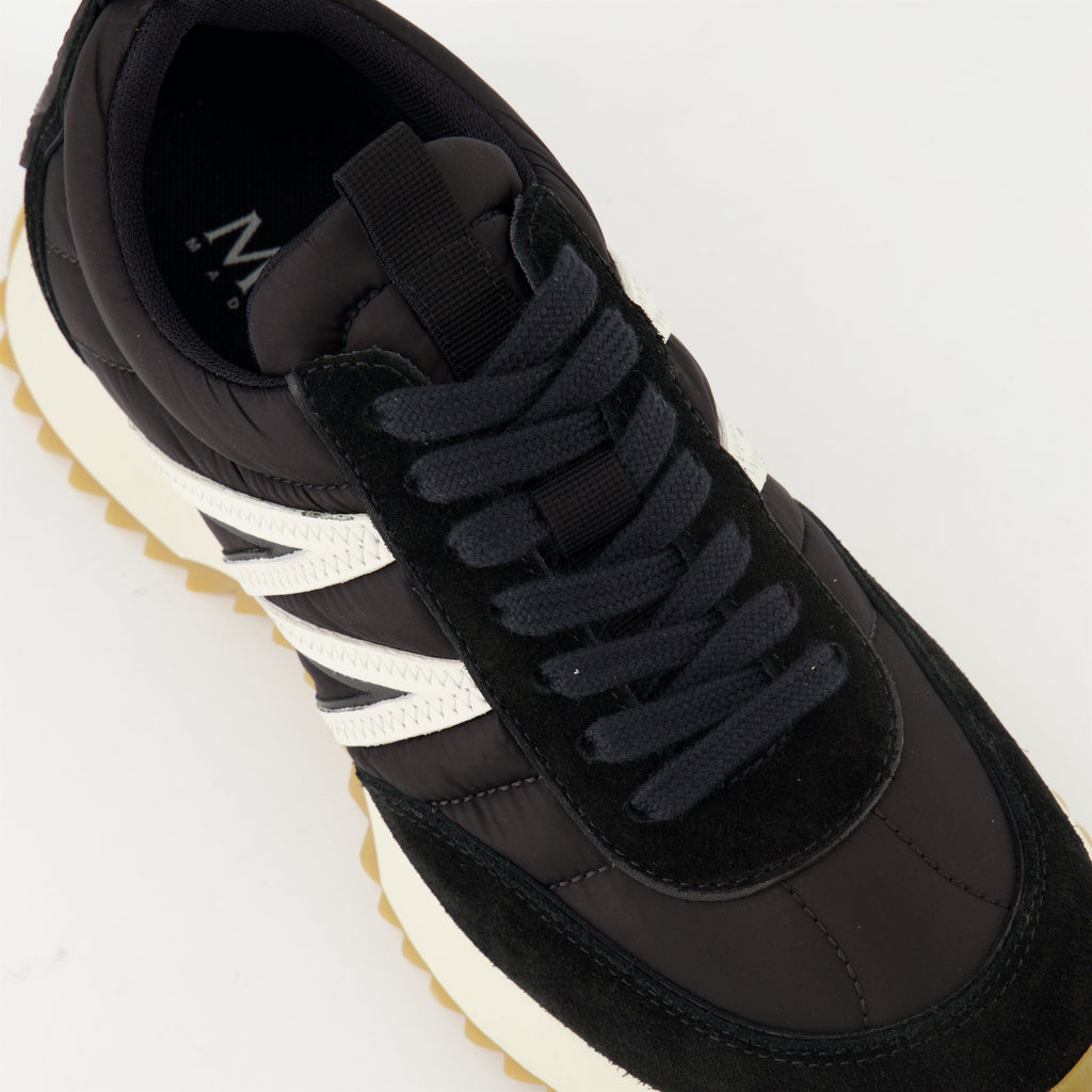 nylon sneakers, Pacey model, black sneakers, signature logo, trendy footwear