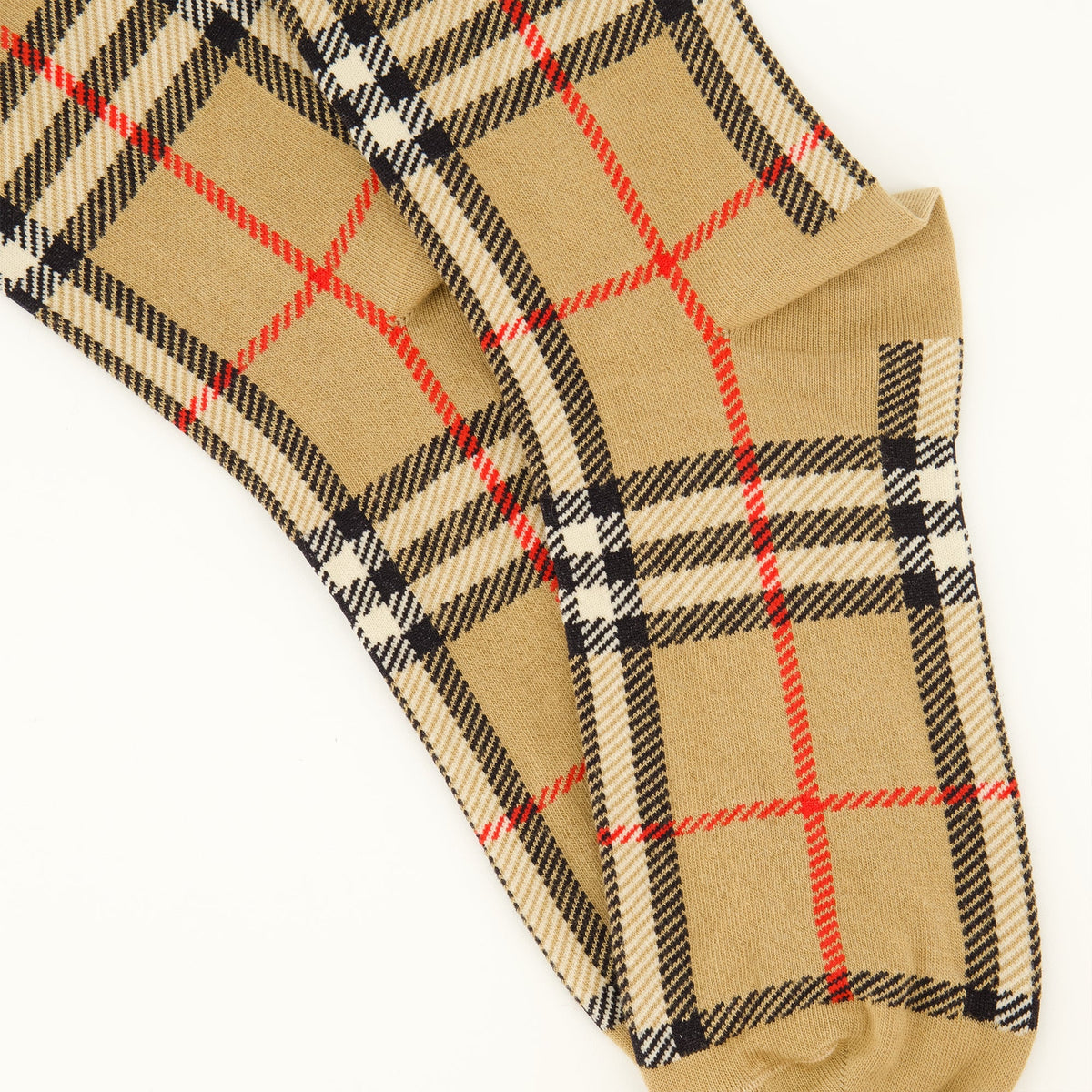 Socken aus Baumwolle und Kaschmir mit Karomuster