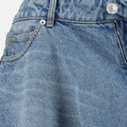 denim mini skirt, AMI Paris, blue denim skirt, five-pocket design, Spring-Summer collection