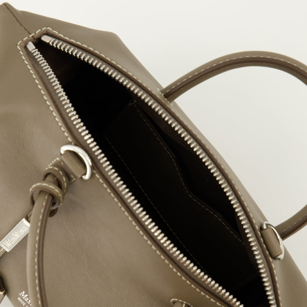 보스턴 미니 가죽 백 카키