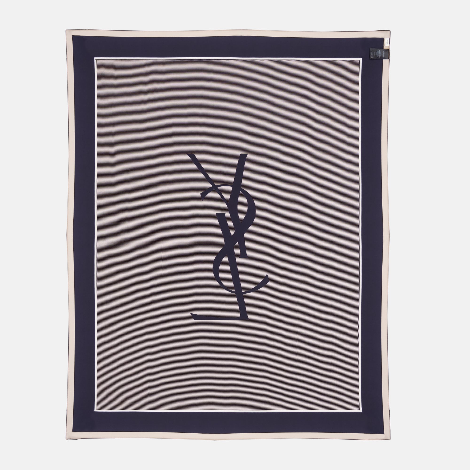 Cassandre stole, Saint Laurent stole, silk accessory, brown silk stole, designer stole