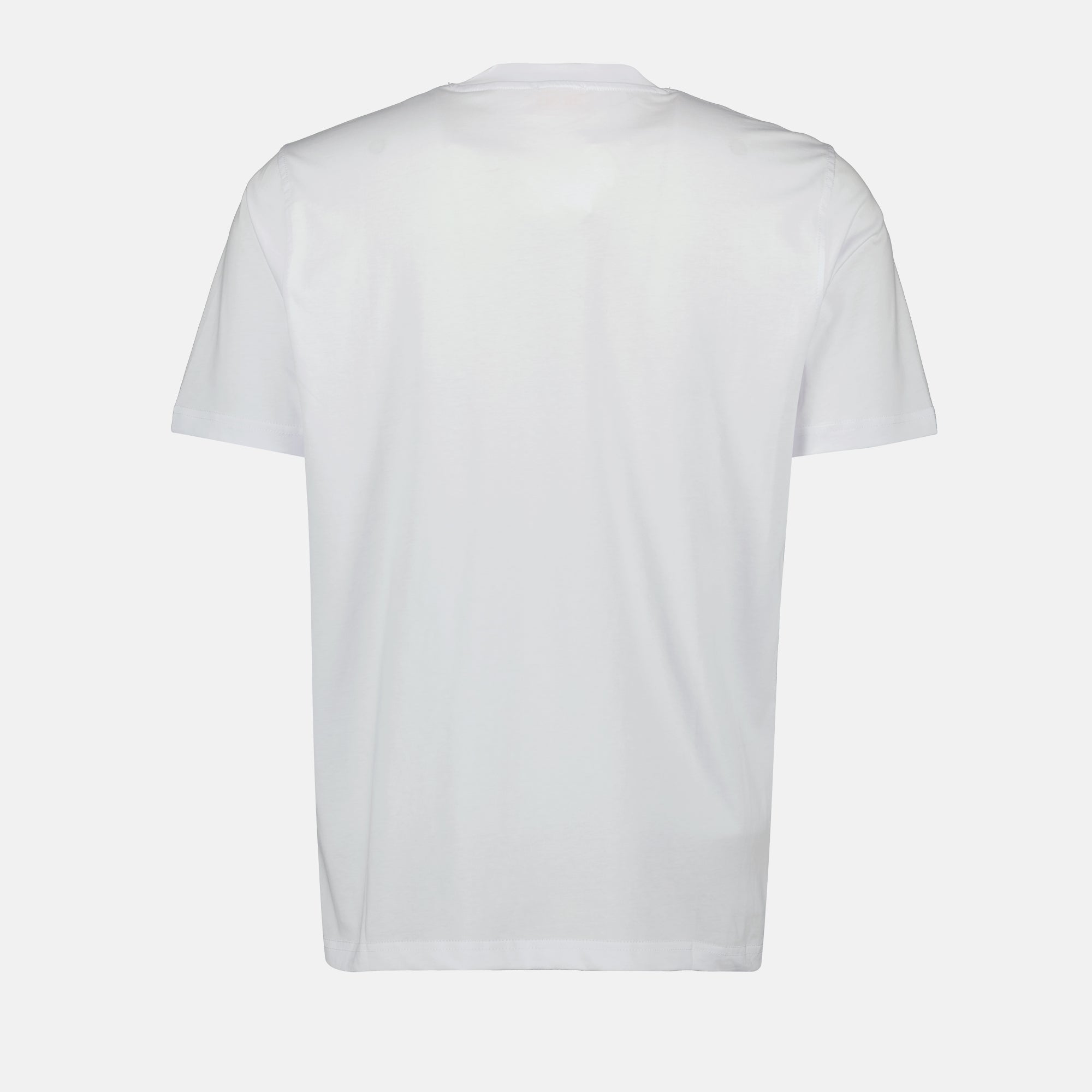 Diesel T-shirt, T-Adjust-Marey, white T-shirt, cotton shirt, classic round neck