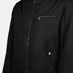 Image of Reversible Black Bomber Jacket by Versace for Men - Season Spring-Summer 2025 - Product detail view 3