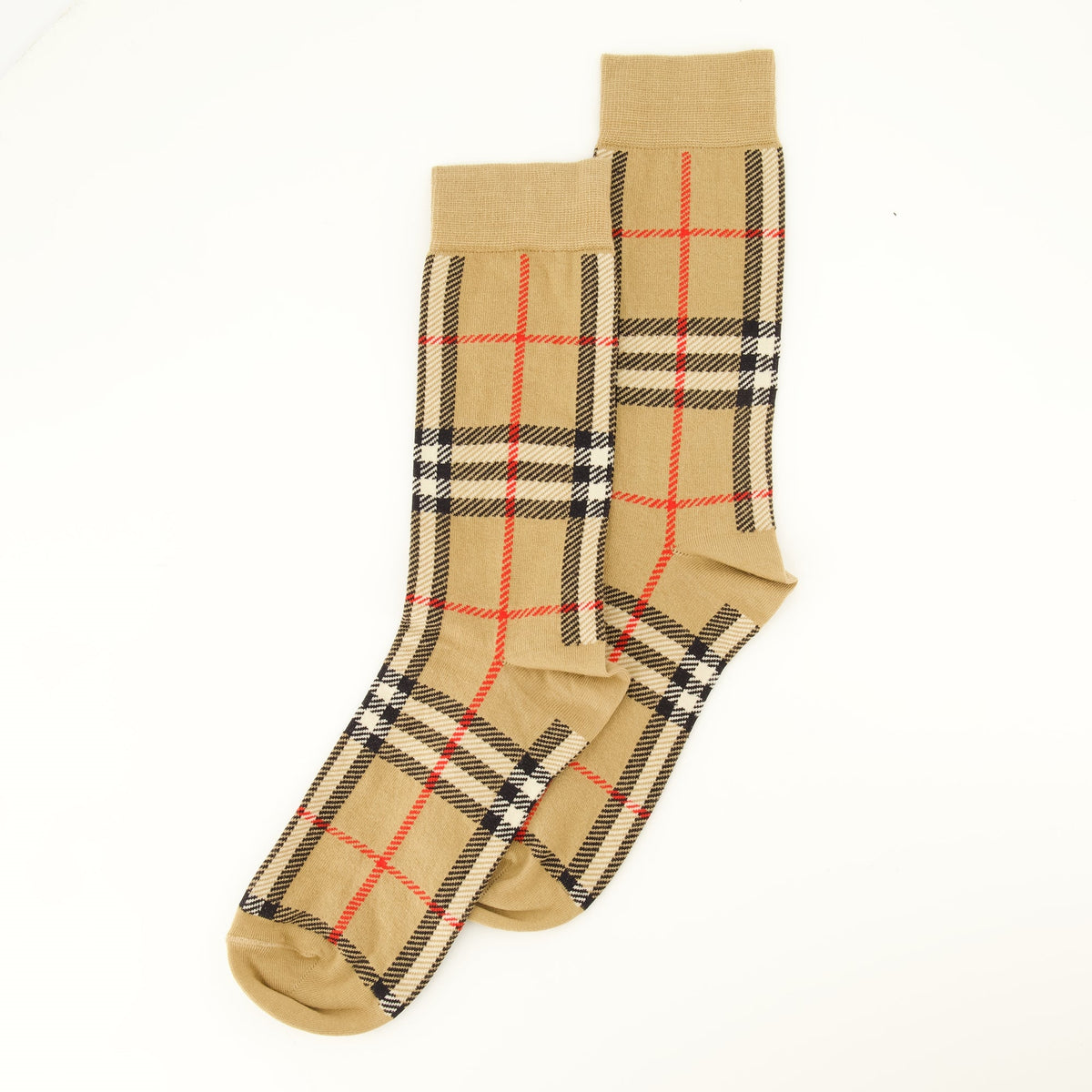 Socken aus Baumwolle und Kaschmir mit Karomuster