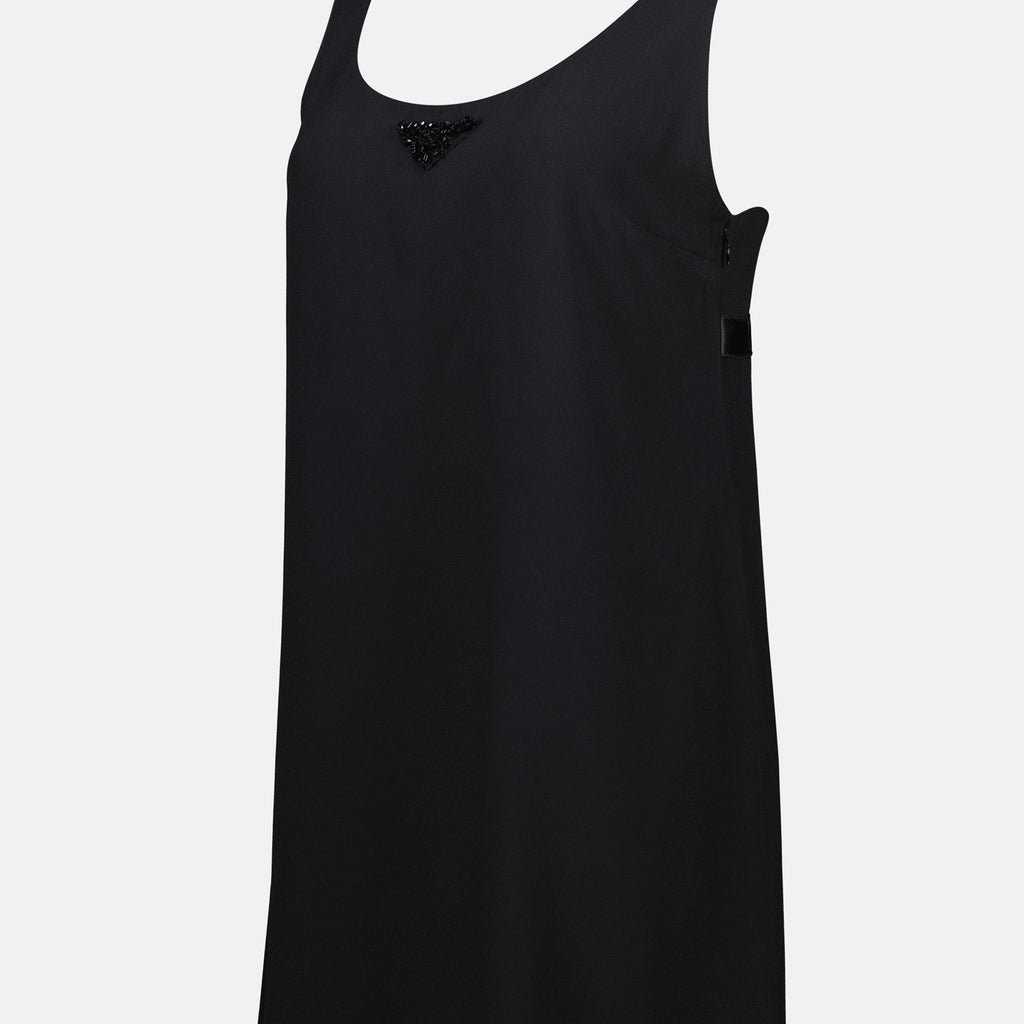 イブニングブラックミディドレス