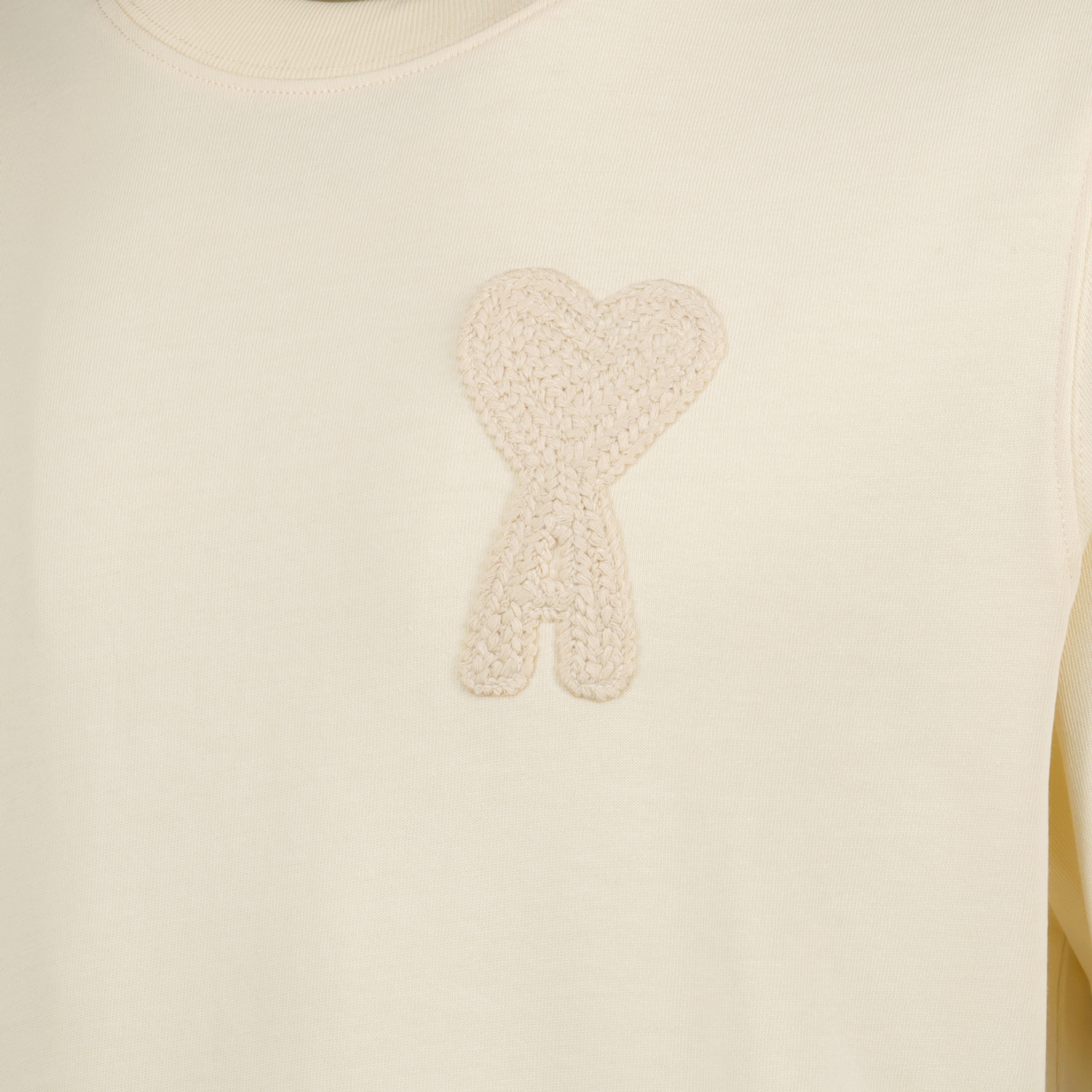 Ami de coeur T-shirt, beige T-shirt, organic cotton shirt, oversized fit, men's t-shirt