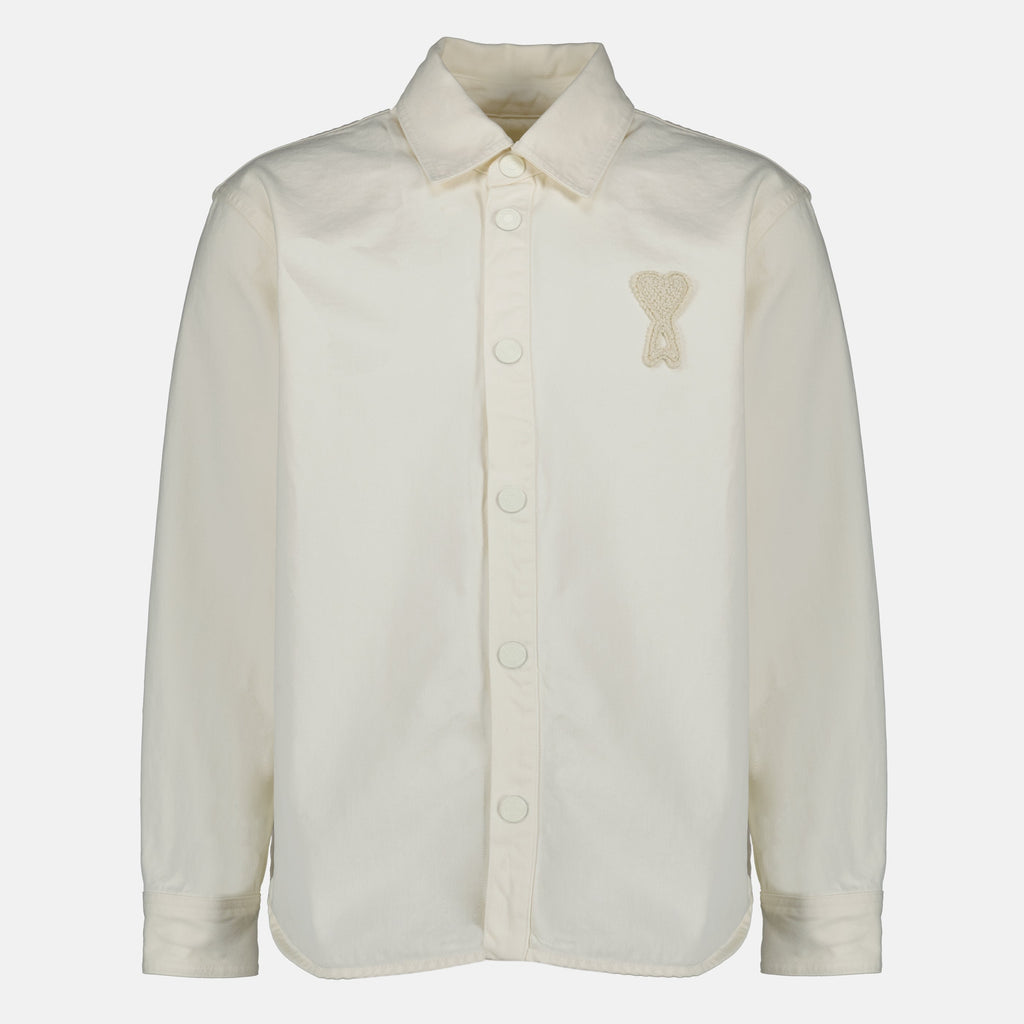 White Cotton Overshirt
