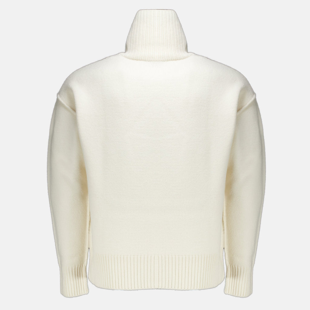 Sweater de Gola Alta Branca De Coeur