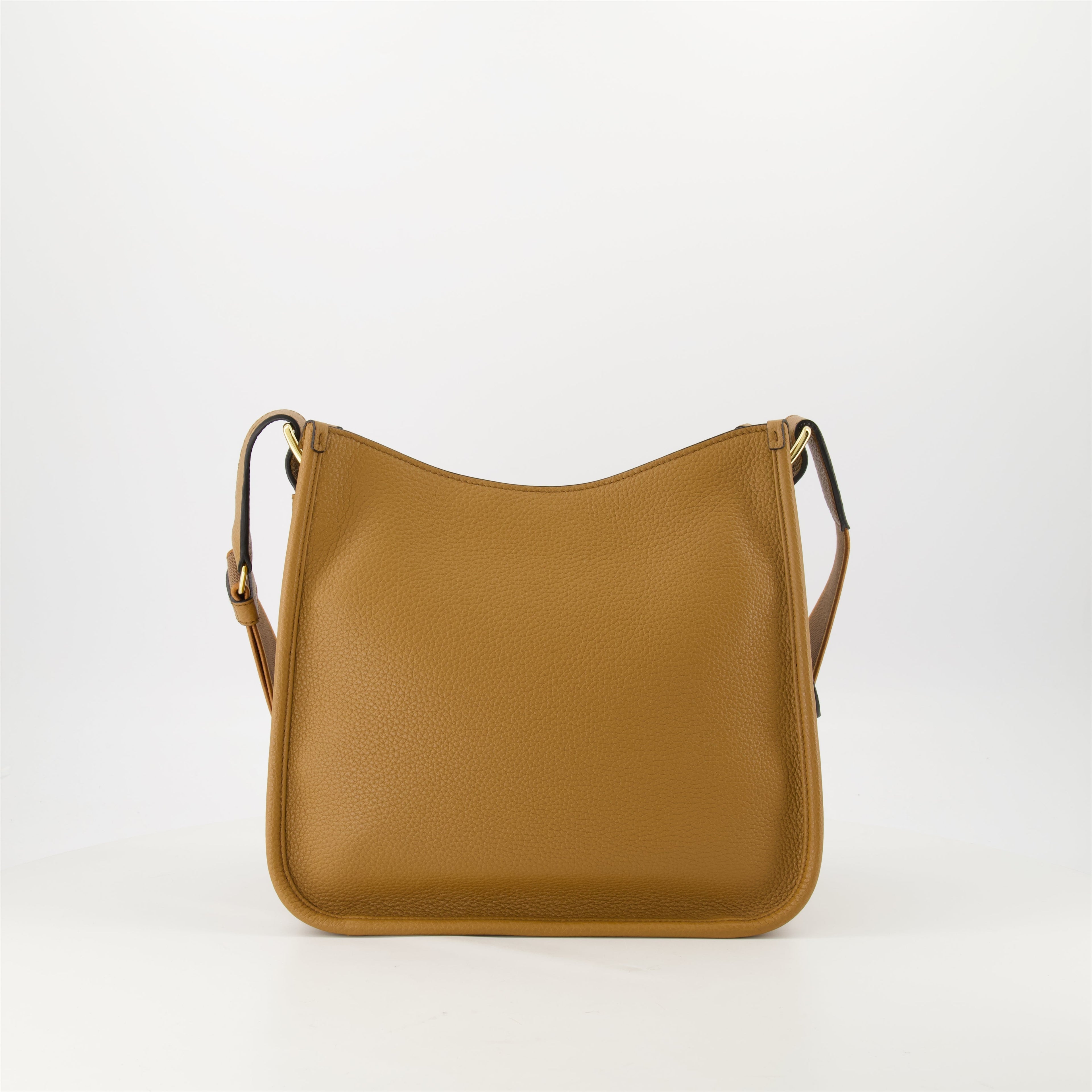 Prada hobo bag, camel leather bag, designer handbag, spring-summer collection, practical luxury accessories